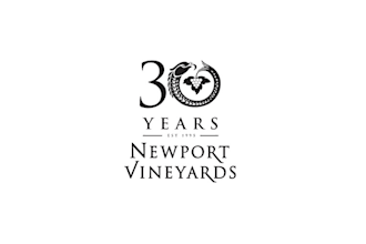 design new port vineyards anniversary logo