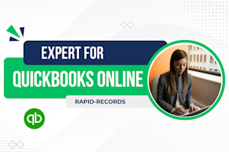 do accounting, bookkeeping, setup, and cleanup on quickbooks online, qbo