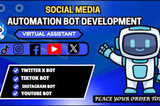 create twitter bot, onyfans bot, snapchat bot, python bot, social media bot