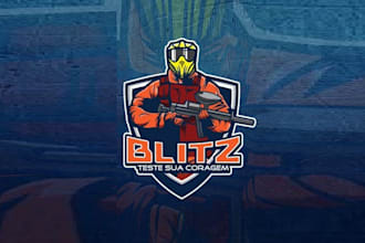 design high definition paintball field logo