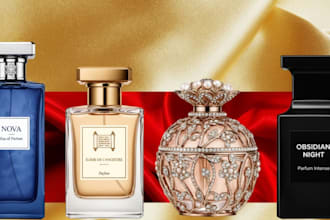 design luxury perfume, itar, fragrance box and label design