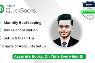 catch up quickbooks bookkeeping, clean up books, prepare reports