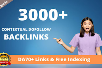 build high quality white hat seo contextual dofollow backlinks da pr tf links