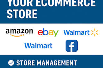 manage and grow your ecommerce store on amazon, ebay, walmart, and facebook
