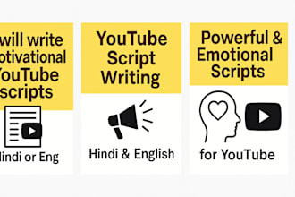 write powerful emotional and motivational youtube scripts in hindi or eng