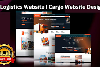 build moving company website, logistics website, trucking website, cargo website