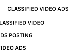 do classified ads, classified video ads and ads posting
