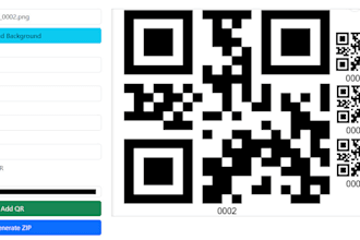 build a bulk qr code generator for images word PDF CSV inventory