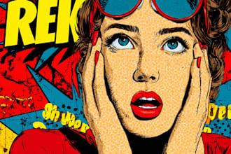 design retro vintage illustration retro comic book retro vintage poster