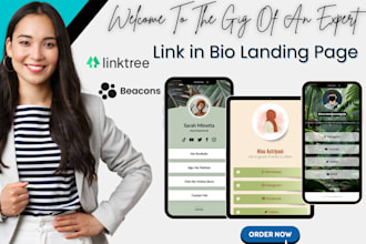 create link in bio landing page for instagram, tiktok, onlyfans, setup linktree