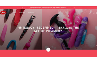 design adult toy shopify store adult wellness toys lingerie dropshipping website