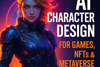 create unique ai character designs for gamesnft or metaverse