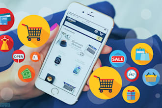develop a multivendor app, ecommerce app, marketplace app, and ecommerce website