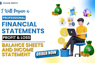 prepare financial statements profit and loss income statement balance sheet cpa