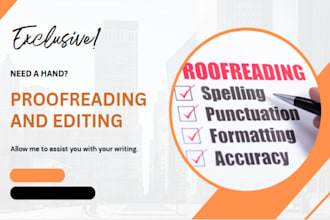 proofread and edit words professionally