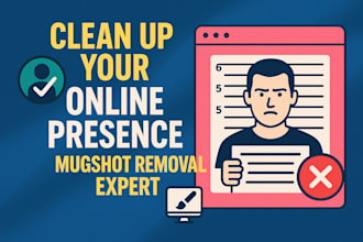 delete negative links, remove mugshots, cases, news articles and blogs in google