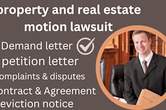 draft property lawsuit motion dispute petition letter landlord tenant complaints