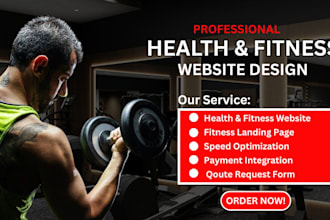 build a clean fitness, gym, yoga, health, workout website for coaches