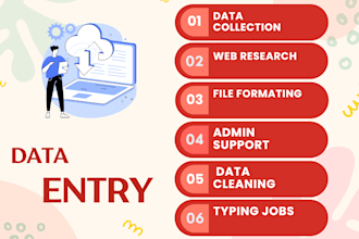 assist with data entry admin tasks