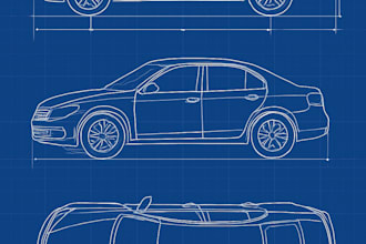 draw technical line art and product sketches