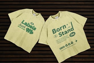 design custom y2k brutalist streetwear logo and tshirt graphics for you