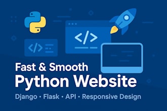 develop a fast and smooth python website using django
