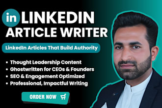 ghostwrite linkedin articles and thought leadership content