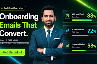 write saas onboarding and conversion email sequences