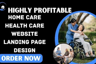 do home care website med spa healthcare elderly assisted living landing page