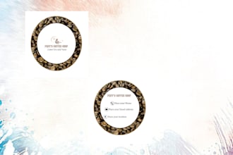 create circle business card