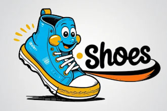 do shoes wings mascot logo for your company