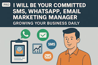 be your committed sms, whatsapp, email marketing manager, growing your business