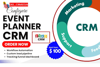 setup event planner crm zoho cvent eventmobi planning pod eventhub stova dubsado