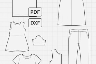 create custom sewing patterns for any clothing design