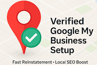 setup and reinstate google my business gmb profile with fast verification