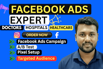 run targeted facebook ads for doctors,clinics and healthcare services