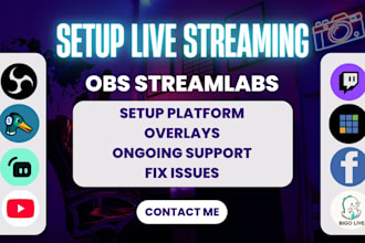 solve error and setup live streaming on obs streamlabs for twitch youtube tiktok