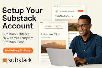 setup your substack account substack editable newsletter template substack post