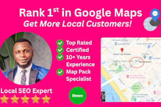 be your gmb local SEO expert for top google maps rankings