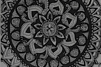 create custom mandala art for mindfulness and therapy