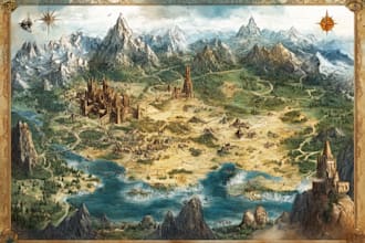 create fantasy world map design custom dnd game map world