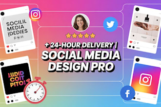 design stunning social media posts with 24 hour delivery