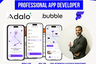 build no code adalo mobile app bubble io glide mvp web app saas website buildfir