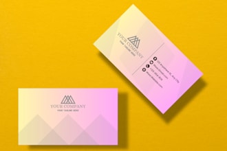 design digital business card, visiting card for your brand identity