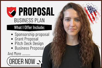write sponsorship proposal letter pitch deck design business plan grant proposal