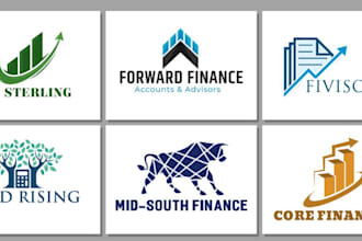 make awesome finance accounting marketing logo in 1 day