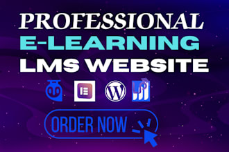 build lms educational website online course website education, elearning website