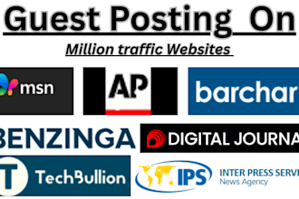 do high authority guest post service like apnews ipsnews, bizzbuzz and many more
