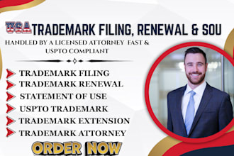 handle your trademark statement of use, renewal, or extension as your attorney