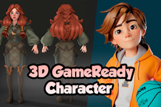 create a game ready 3d character